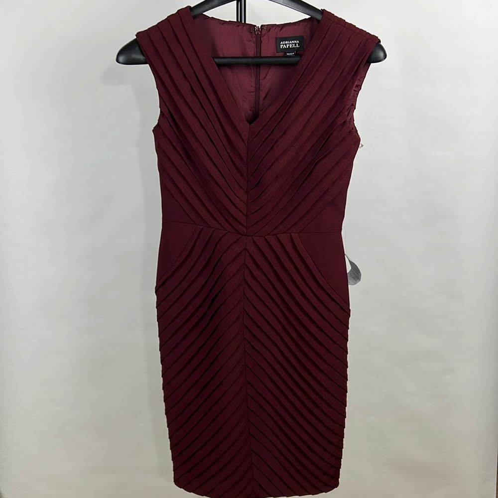 Adrianna PAPELL Women’s Size 4 Wine Red Dress